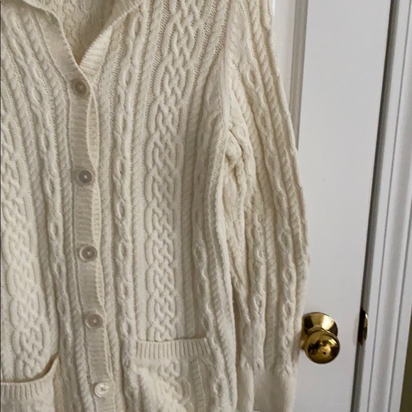 Talbots button down sweater with pockets - Picture 3 of 7